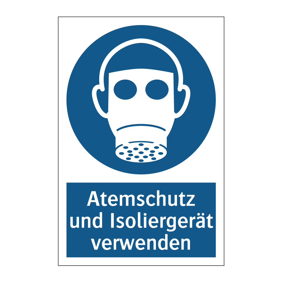 Atemschutz und Isoliergerät verwenden