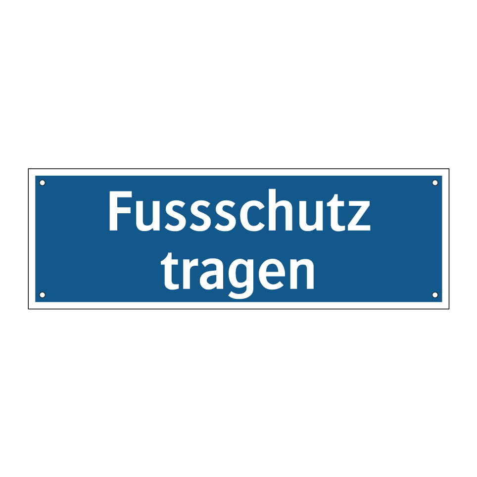 Fussschutz tragen