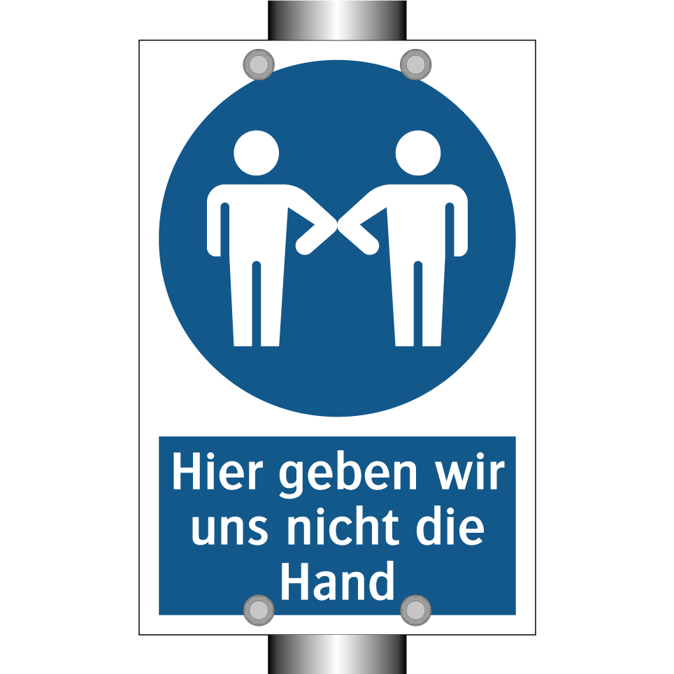 Hier geben wir uns nicht die Hand