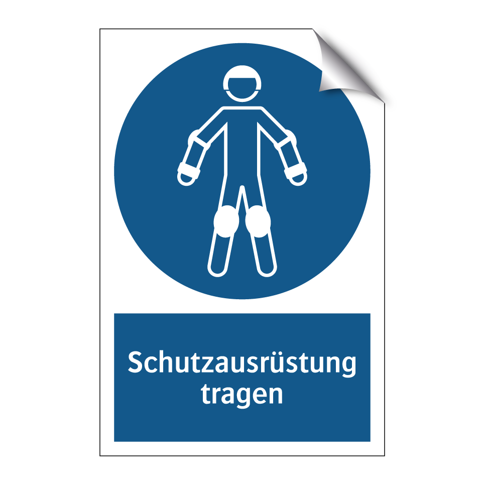 Schutzausrüstung tragen