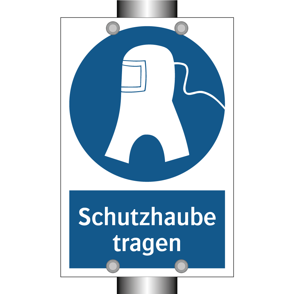 Schutzhaube tragen