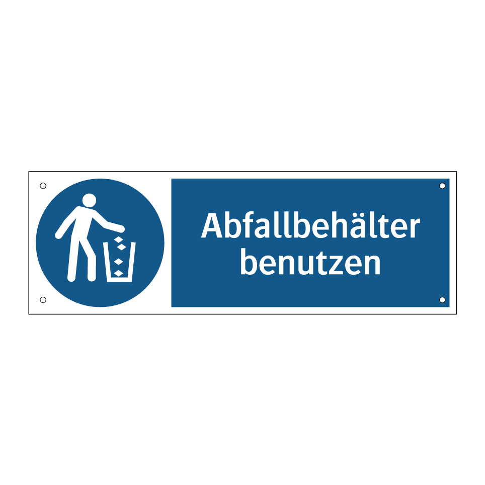 Abfallbehälter benutzen