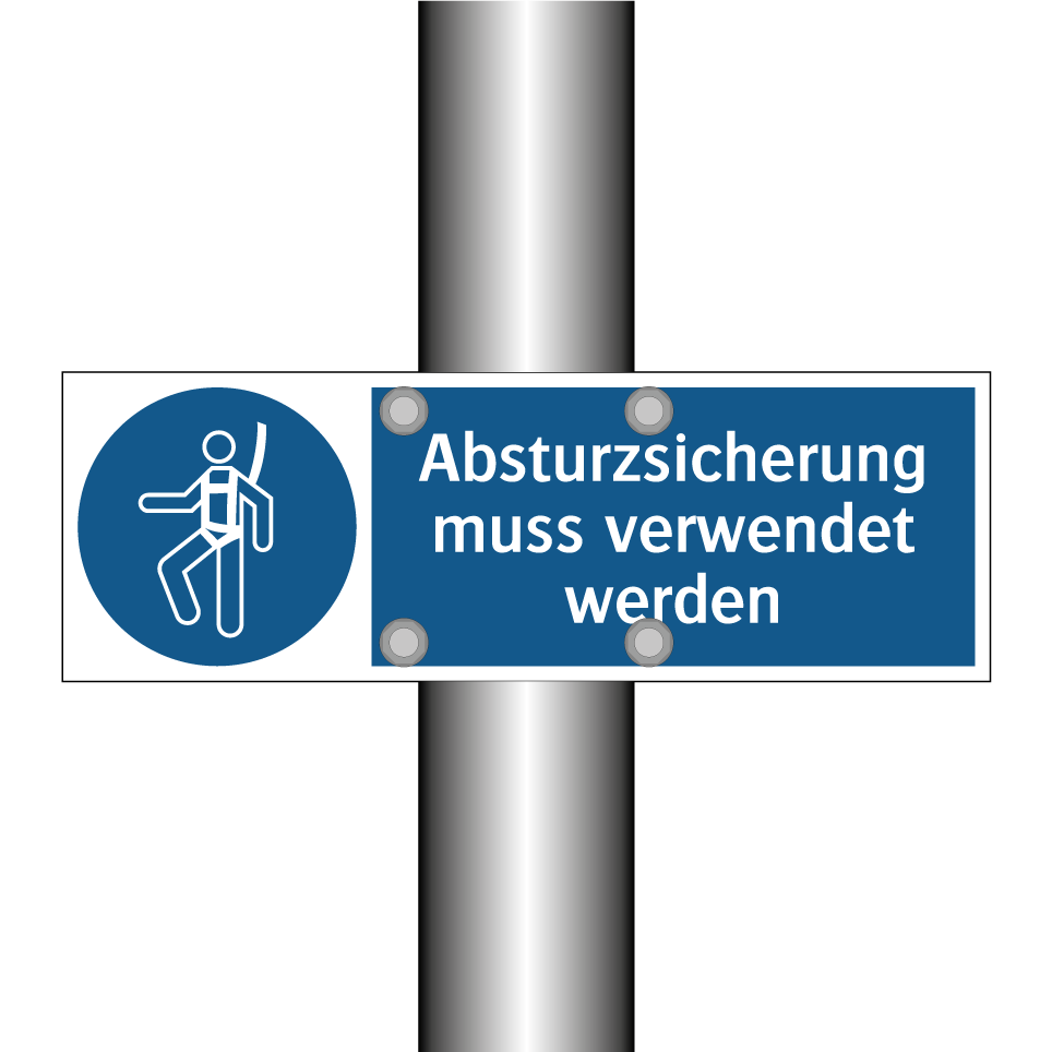 Absturzsicherung muss verwendet werden