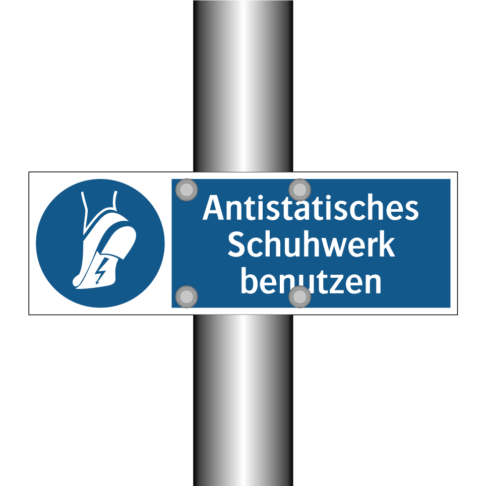 Antistatisches Schuhwerk benutzen
