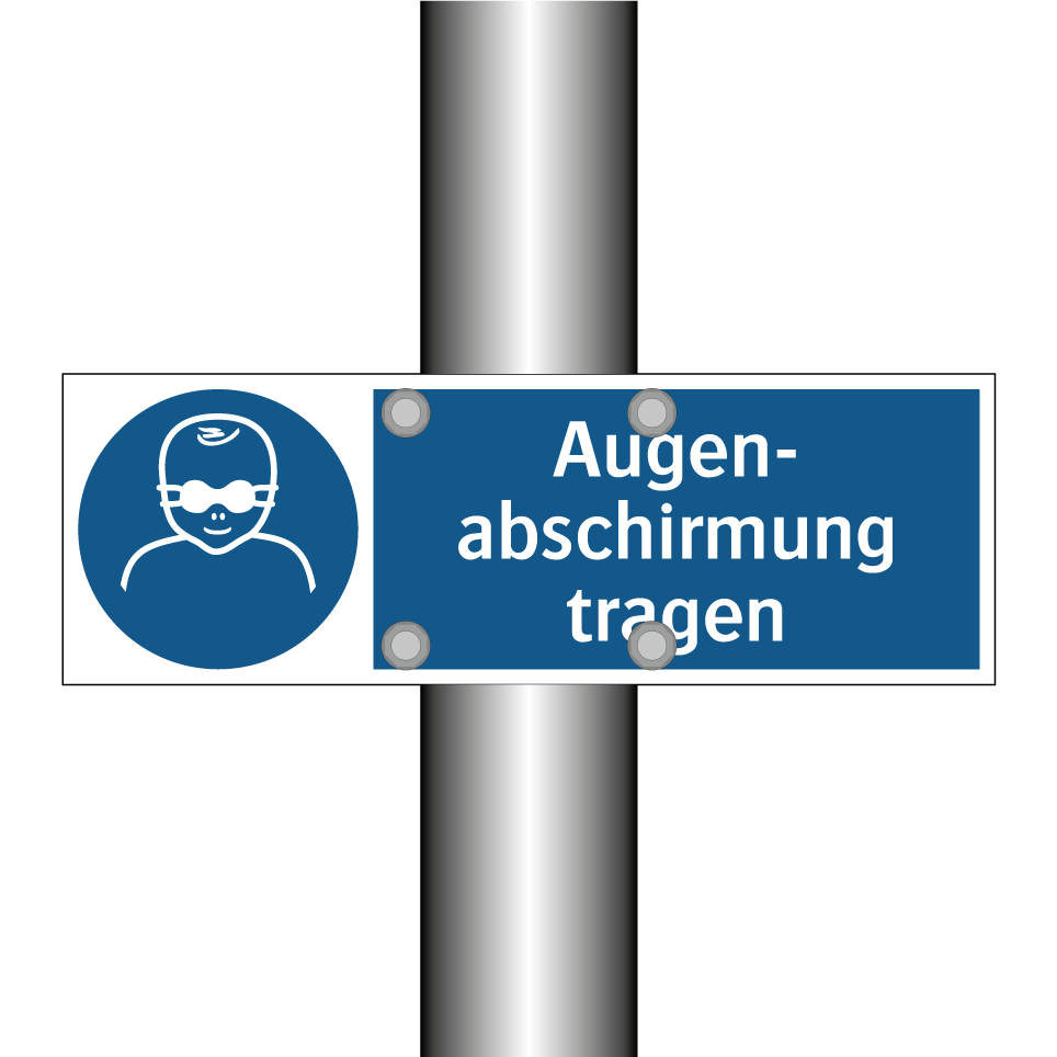 Augen- abschirmung tragen