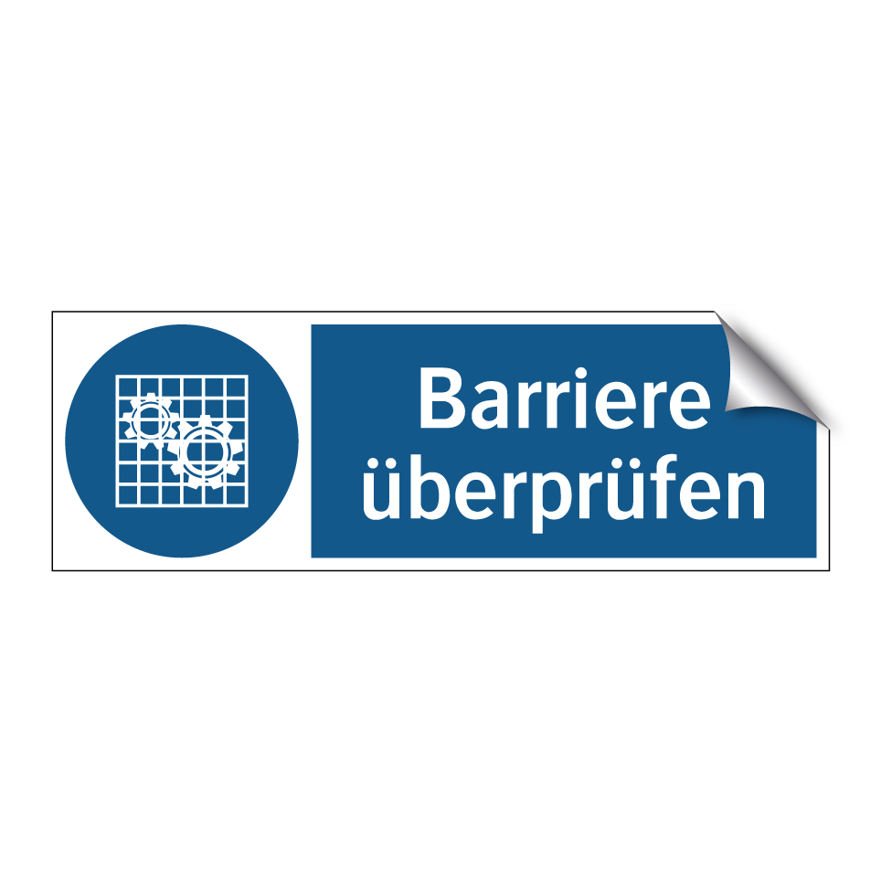 Barriere überprüfen