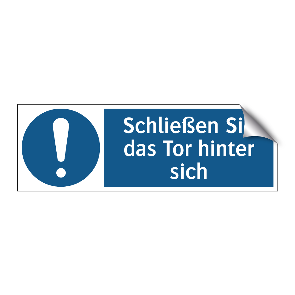 Schließen Sie das Tor hinter sich