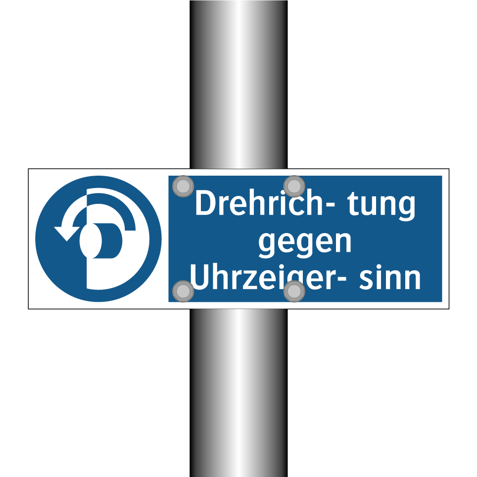 Drehrich- tung gegen Uhrzeiger- sinn