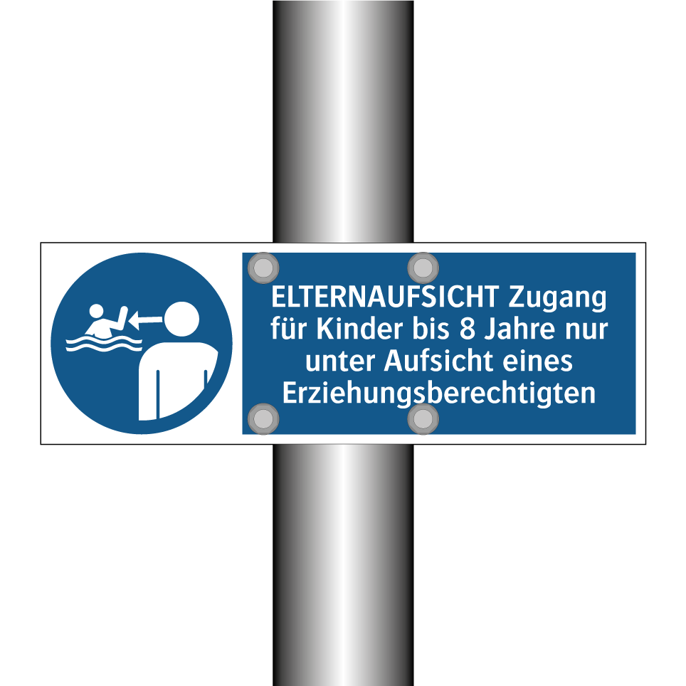 ELTERNAUFSICHT Zugang für Kinder bis 8 Jahre nur unter Aufsicht eines Erziehungsberechtigten