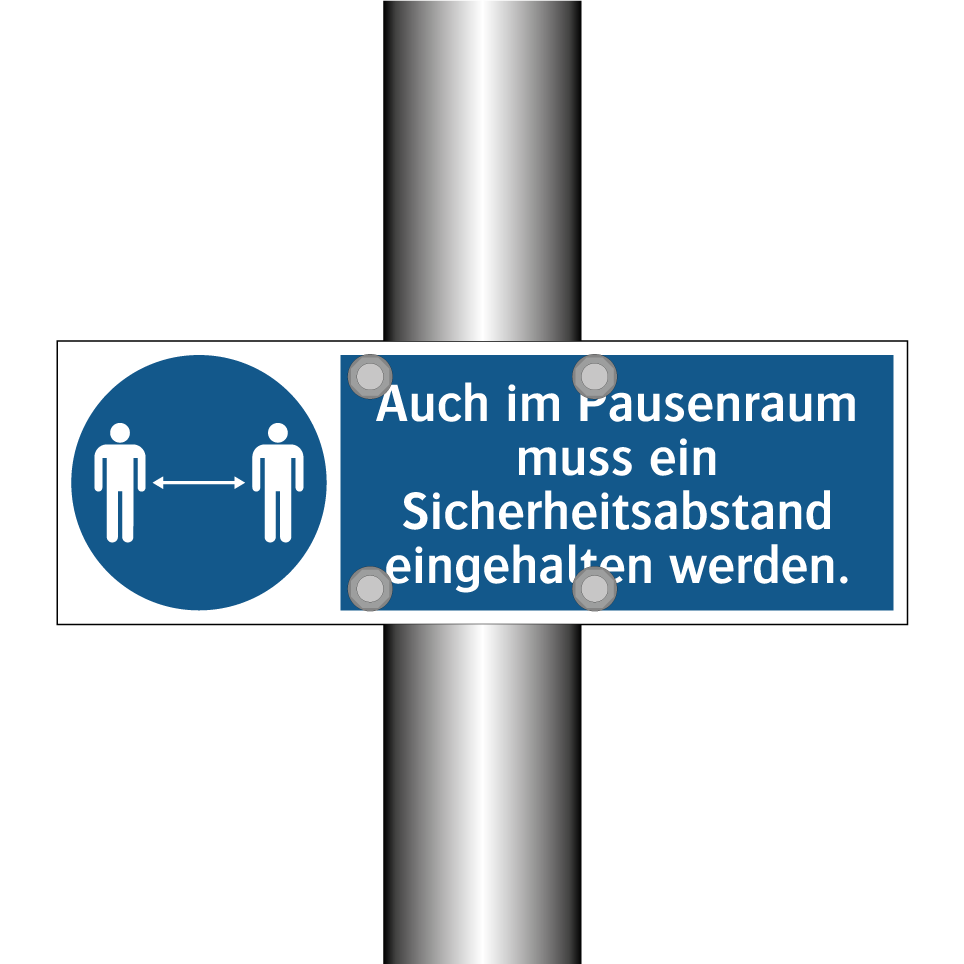 Auch im Pausenraum muss ein Sicherheitsabstand eingehalten werden.