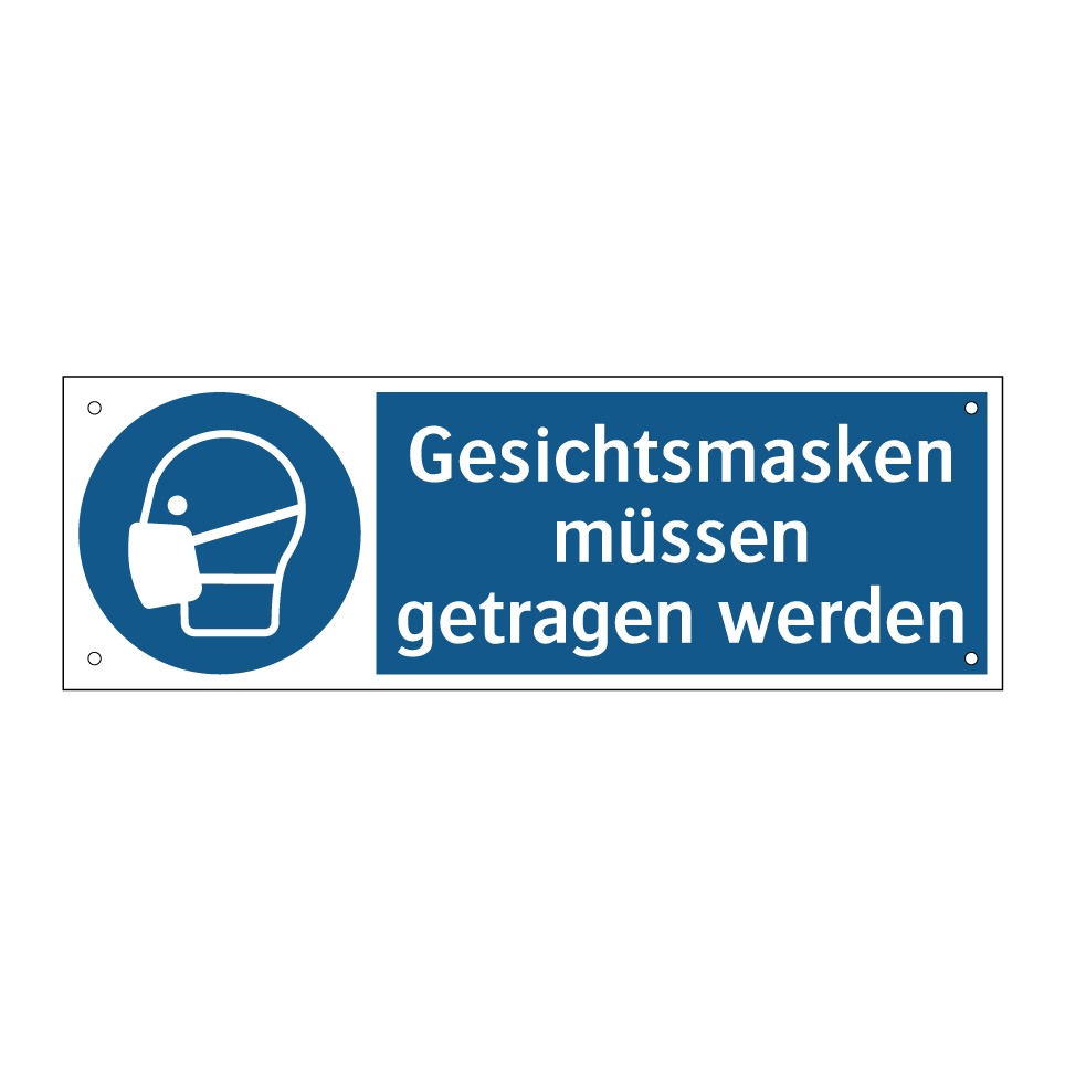 Gesichtsmasken müssen getragen werden