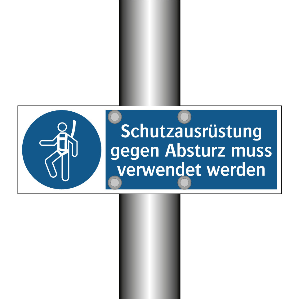 Schutzausrüstung gegen Absturz muss verwendet werden