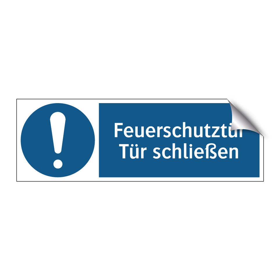 Feuerschutztür Tür schließen