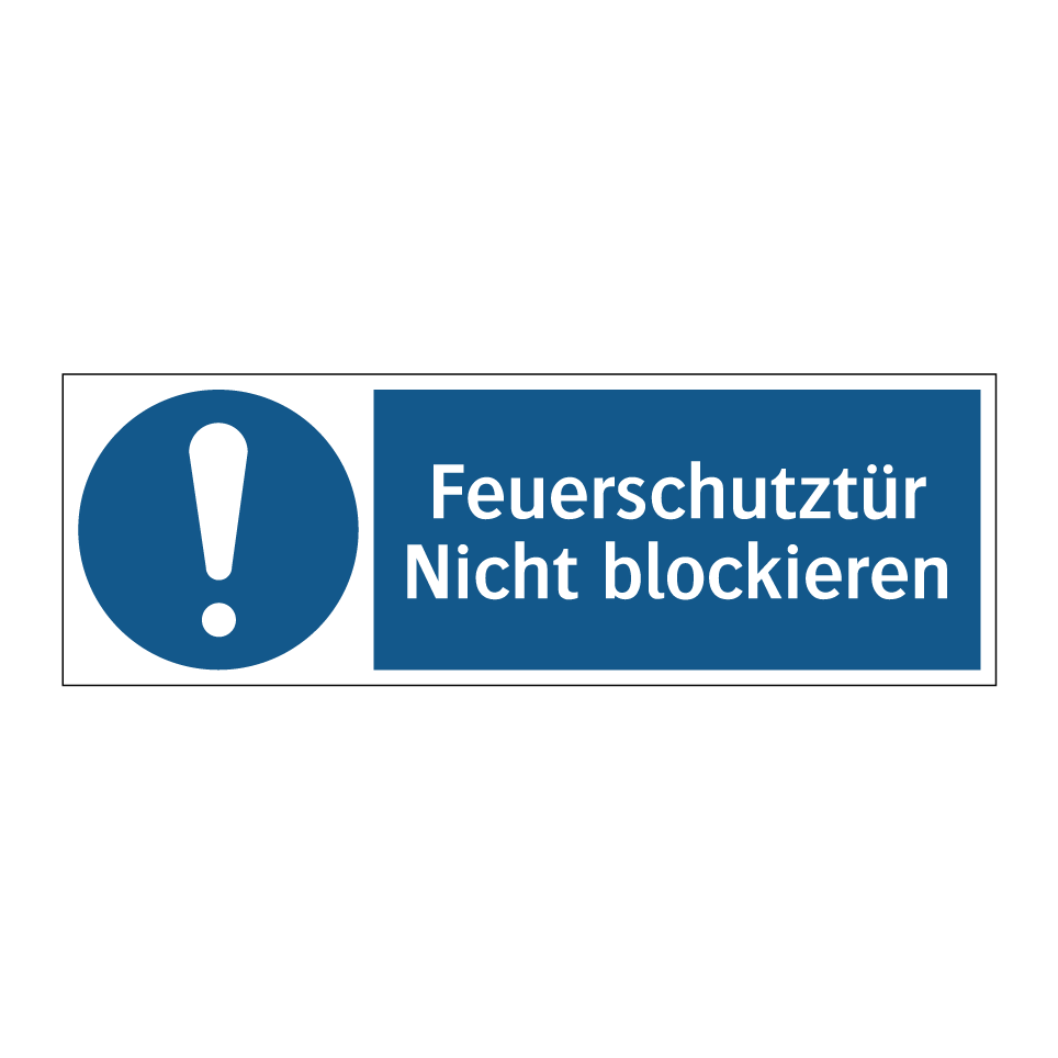 Feuerschutztür Nicht blockieren