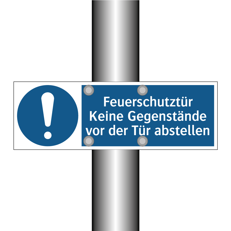 Feuerschutztür Keine Gegenstände vor der Tür abstellen