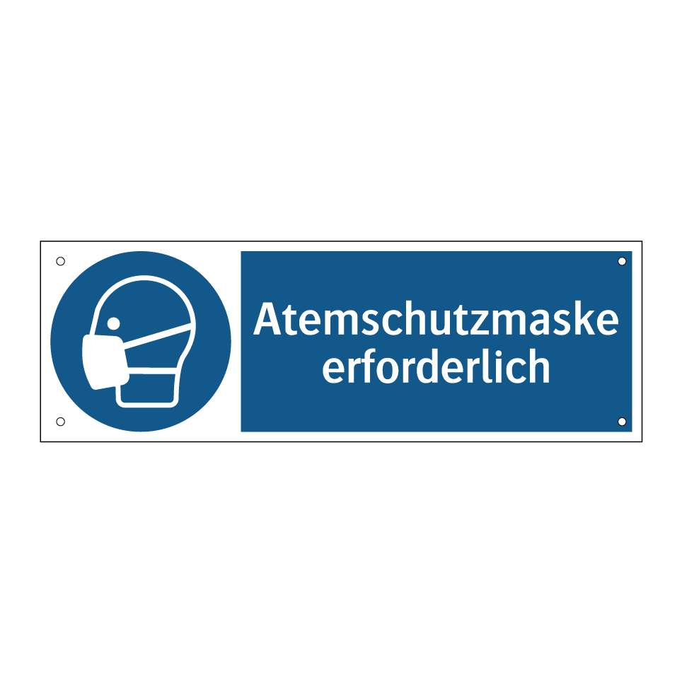 Atemschutzmaske erforderlich