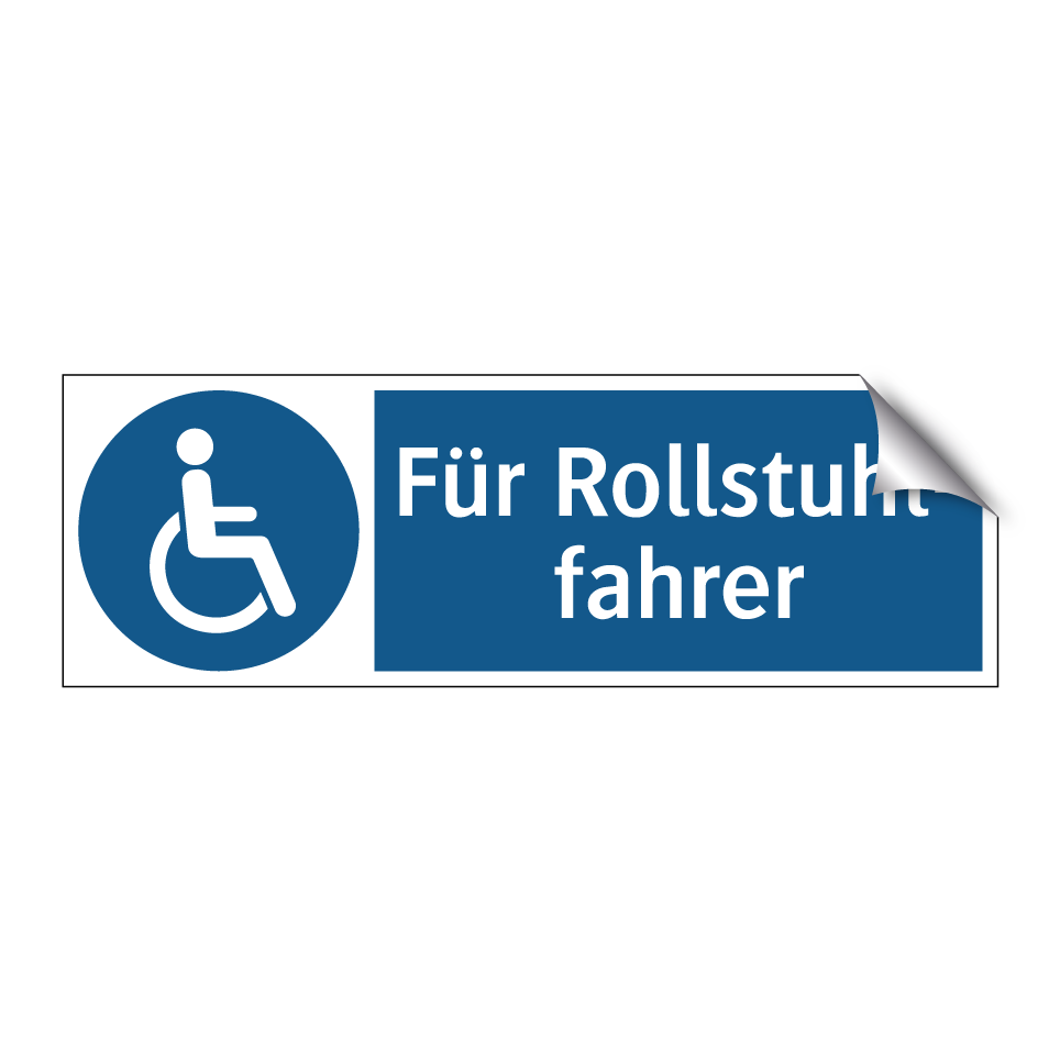 Für Rollstuhl- fahrer