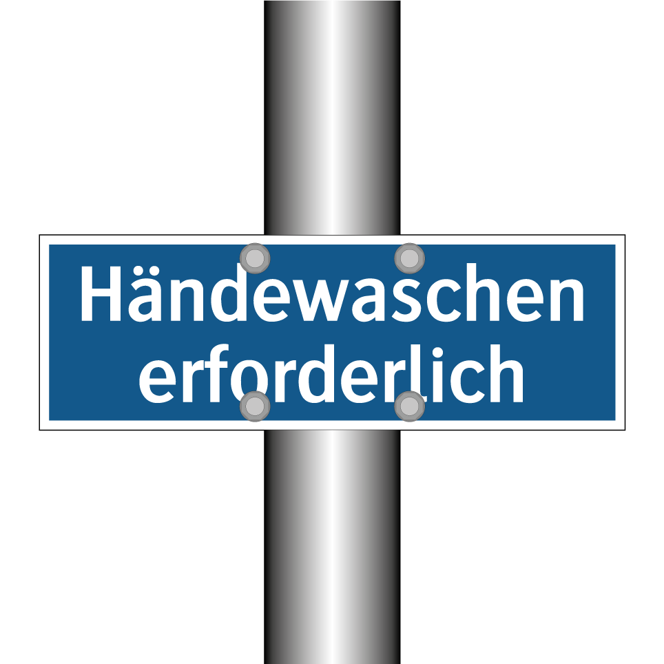 Händewaschen erforderlich