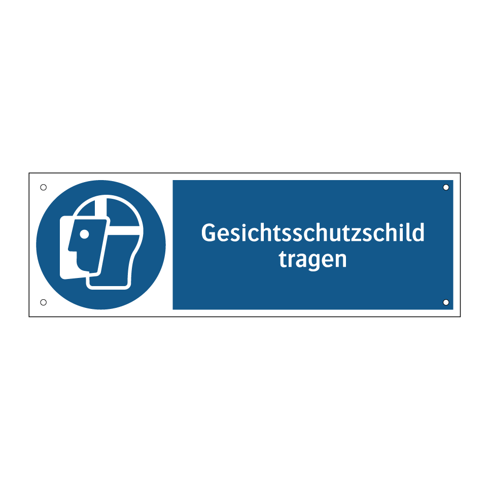 Gesichtsschutzschild tragen