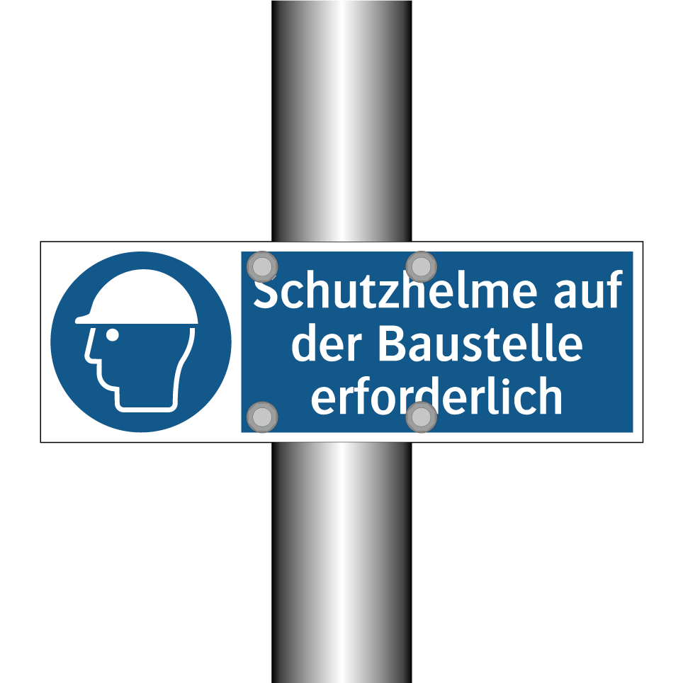 Schutzhelme auf der Baustelle erforderlich
