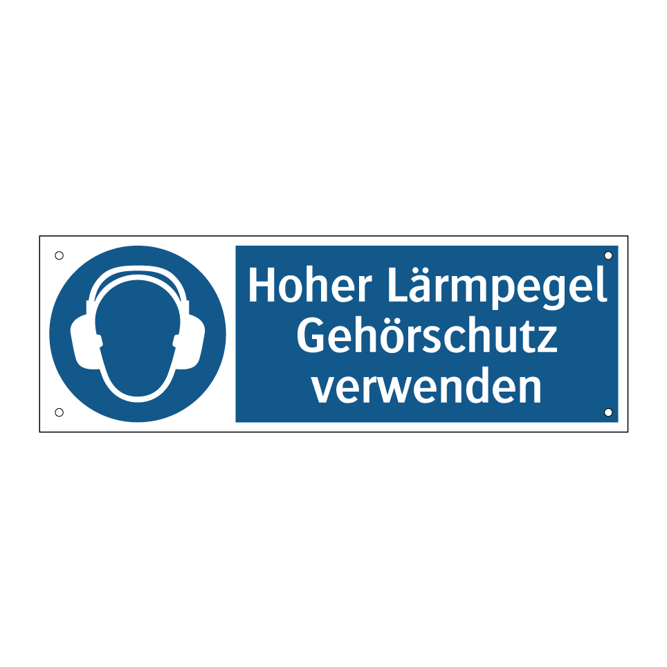 Hoher Lärmpegel Gehörschutz verwenden