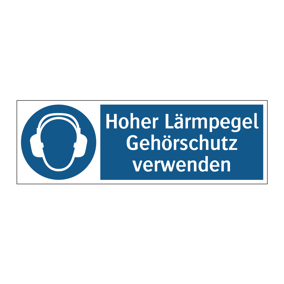Hoher Lärmpegel Gehörschutz verwenden