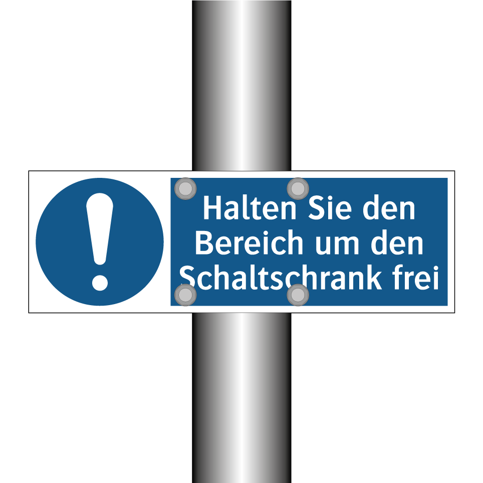 Halten Sie den Bereich um den Schaltschrank frei