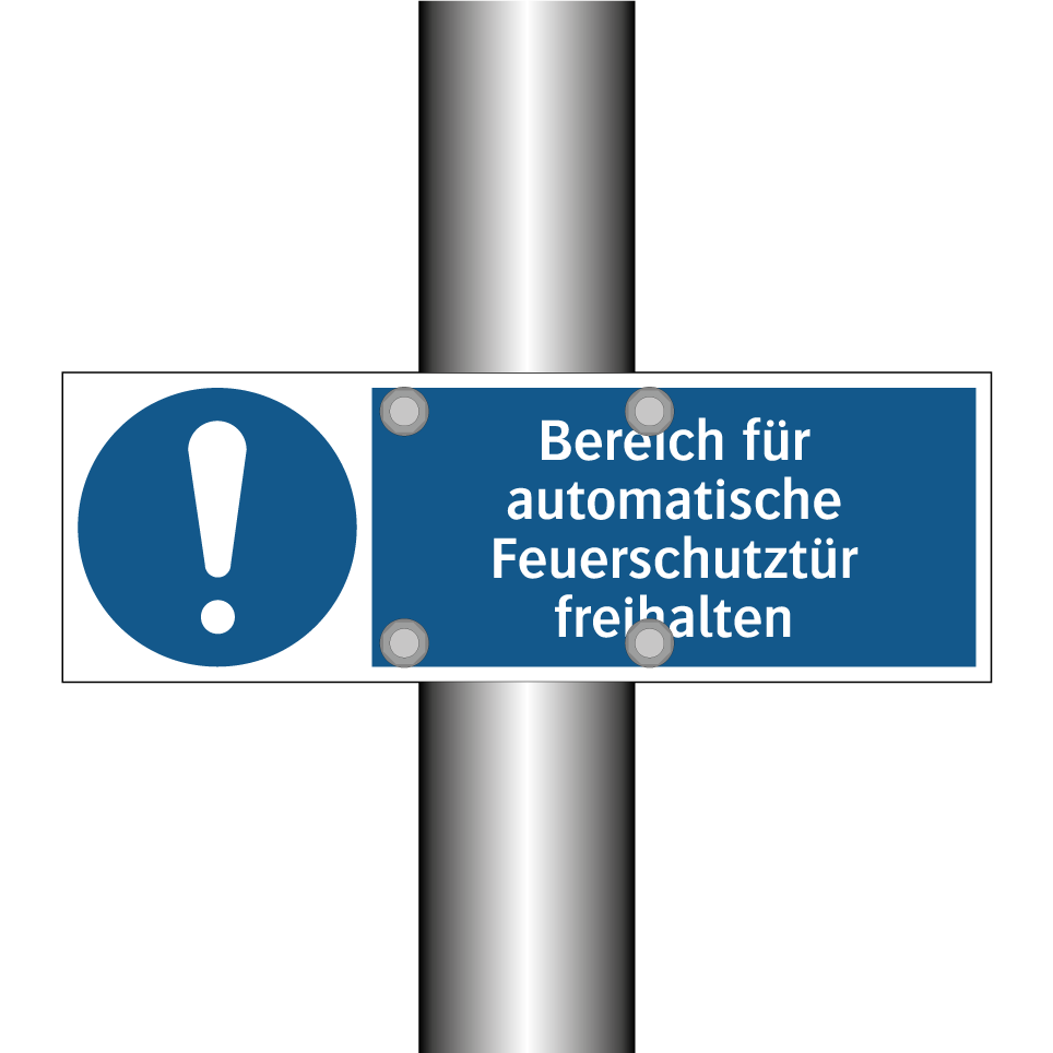 Bereich für automatische Feuerschutztür freihalten