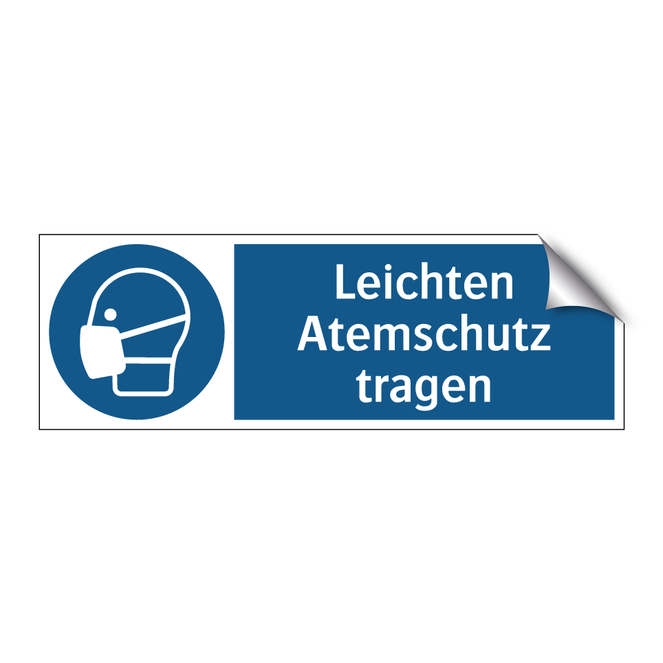 Leichten Atemschutz tragen