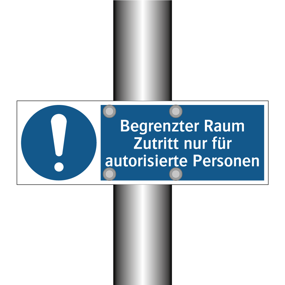 Begrenzter Raum Zutritt nur für autorisierte Personen