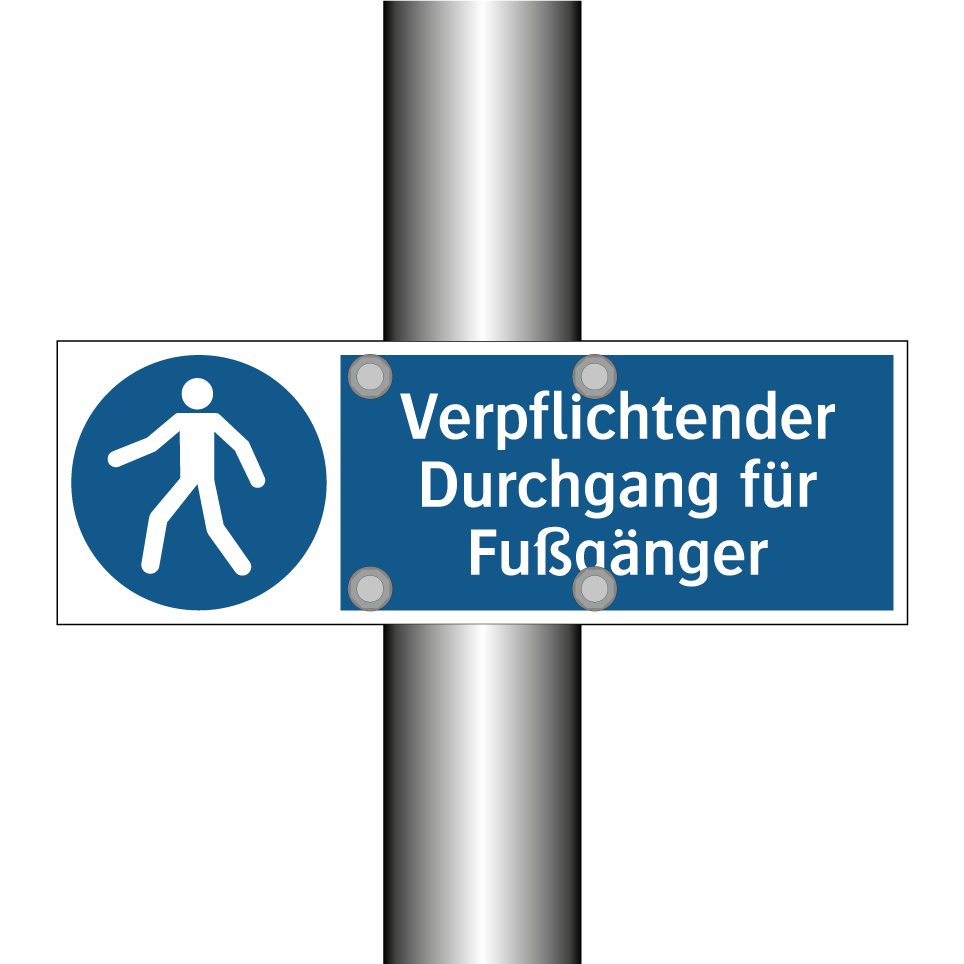 Verpflichtender Durchgang für Fußgänger