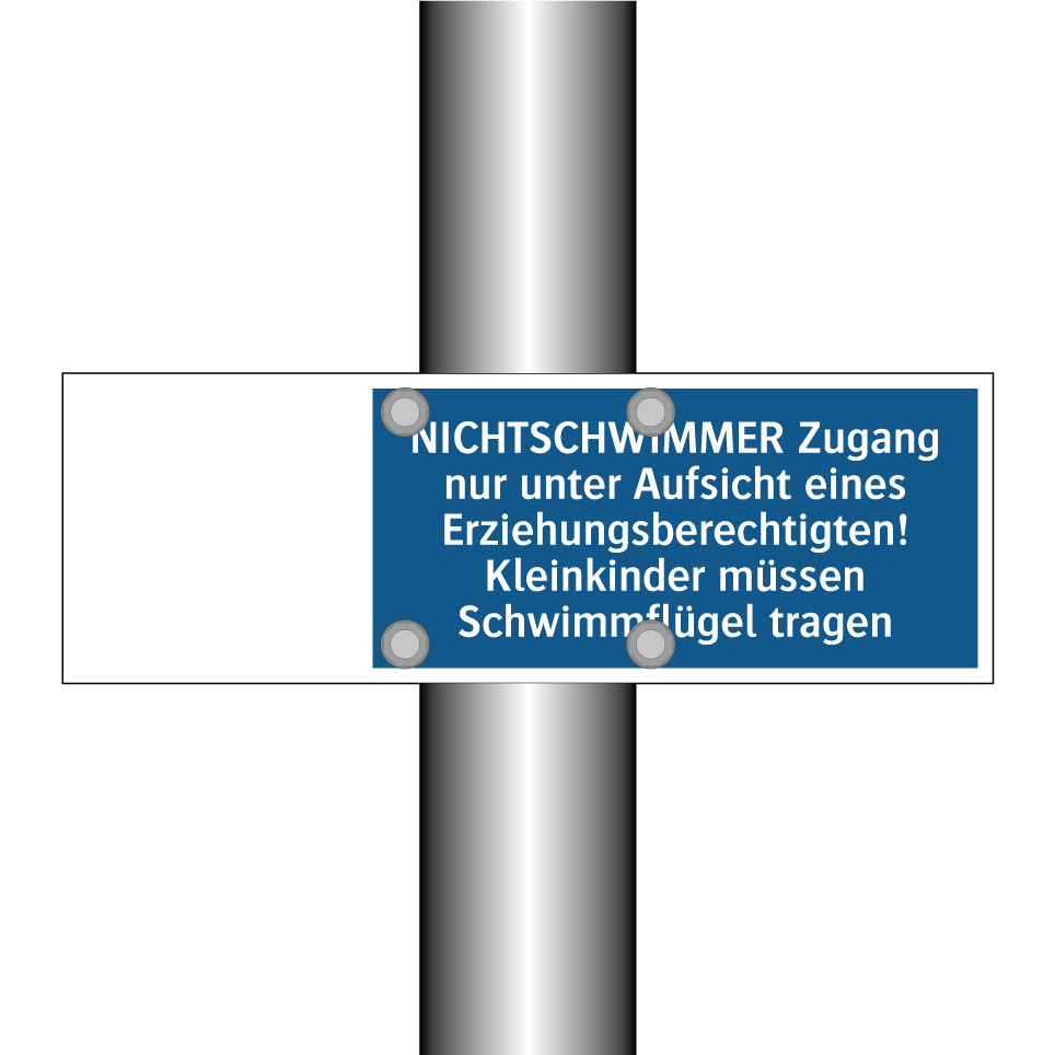 NICHTSCHWIMMER Zugang nur unter Aufsicht eines Erziehungsberechtigten! Kleinkinder müssen Schwimmflügel tragen