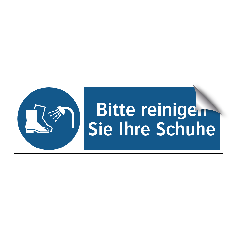 Bitte reinigen Sie Ihre Schuhe