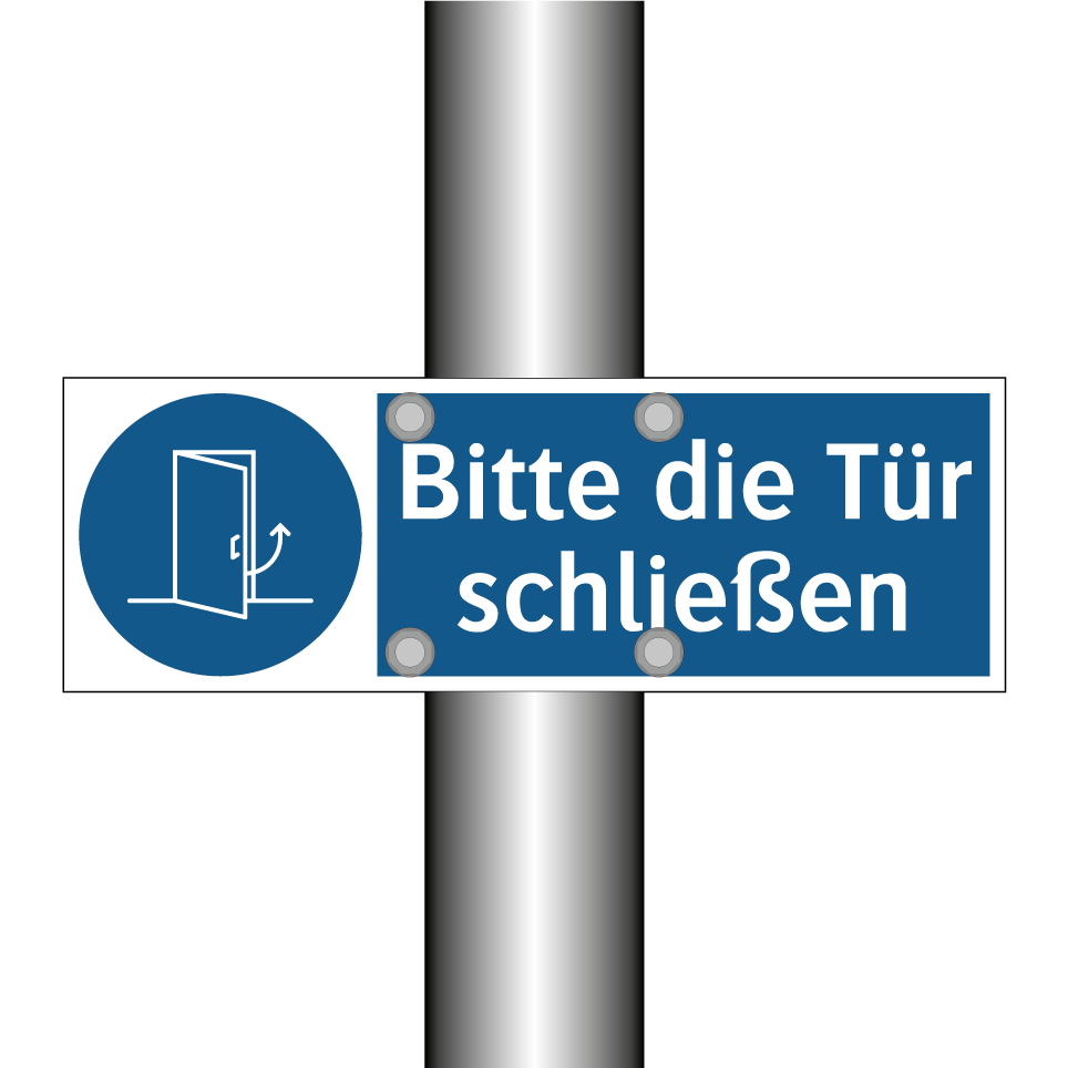 Bitte die Tür schließen