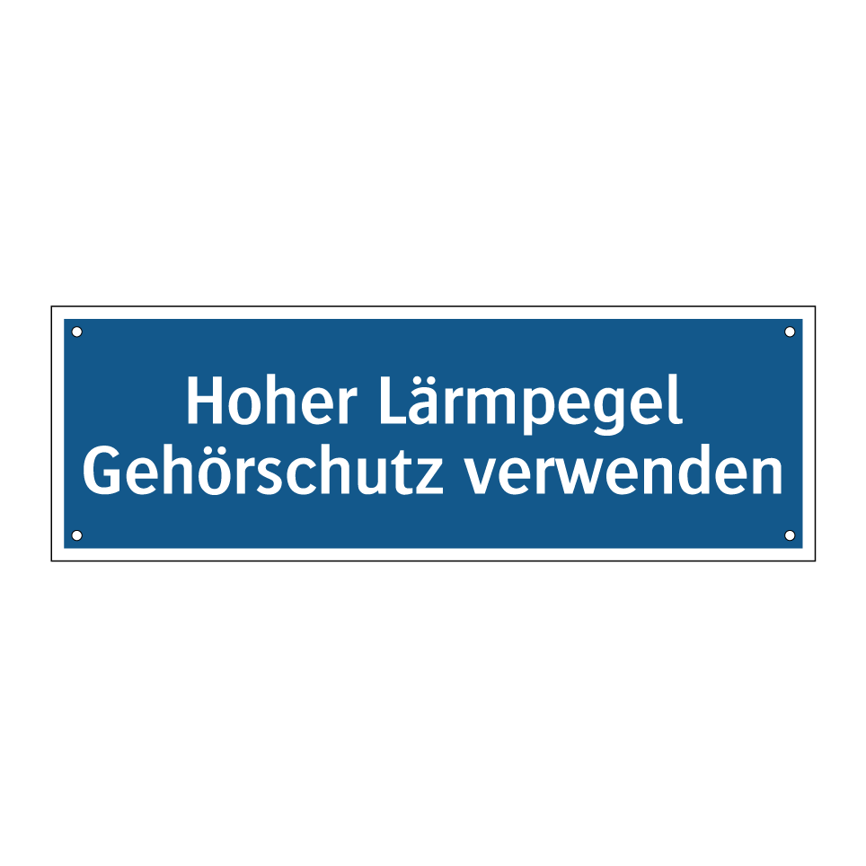 Hoher Lärmpegel Gehörschutz verwenden