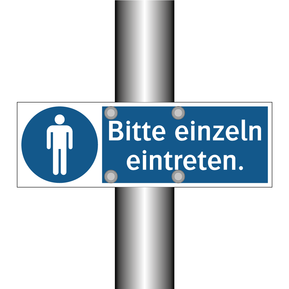 Bitte einzeln eintreten.