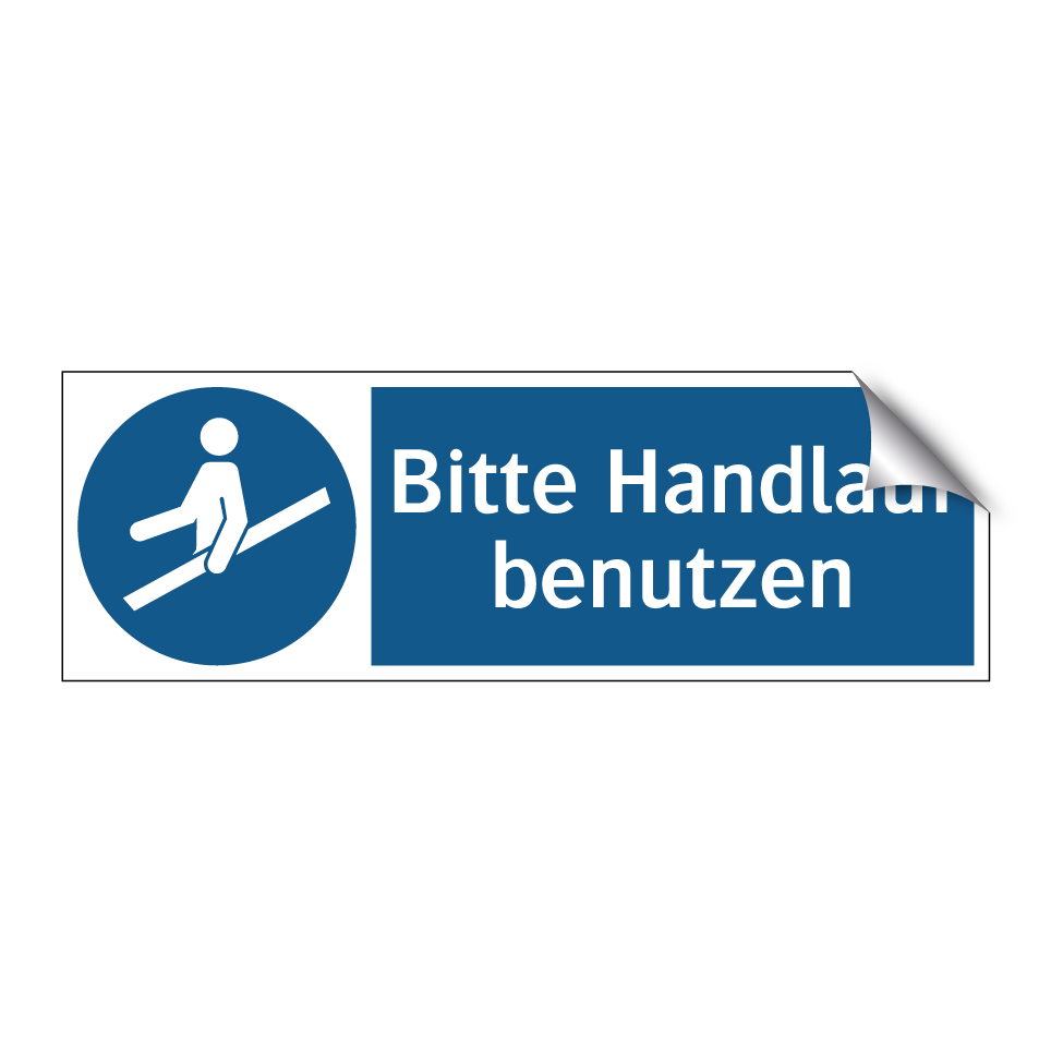 Bitte Handlauf benutzen