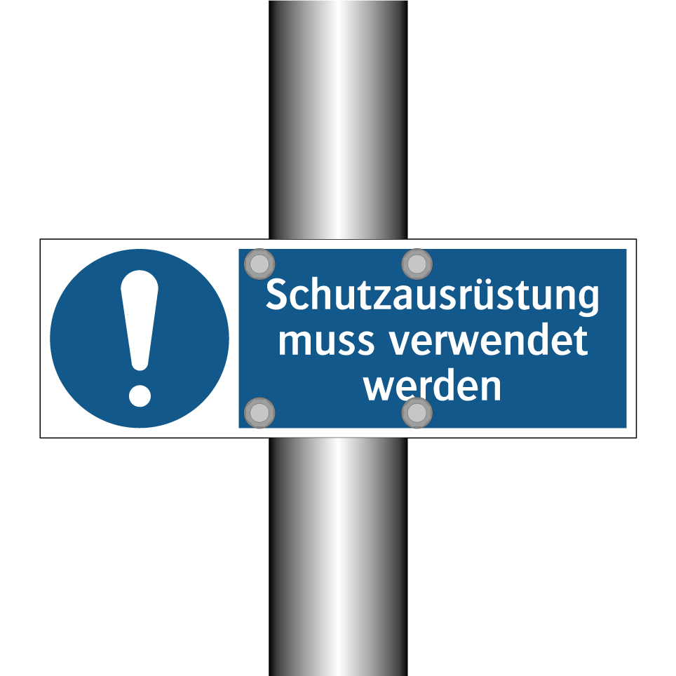 Schutzausrüstung muss verwendet werden