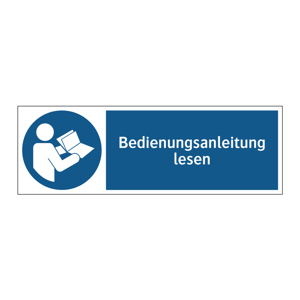 Bedienungsanleitung lesen