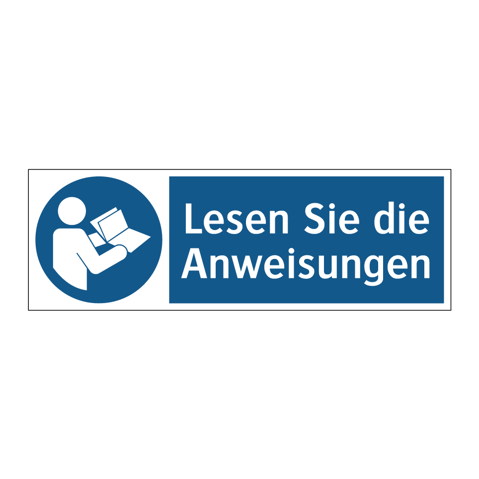 Lesen Sie die Anweisungen