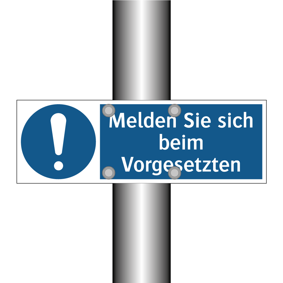 Melden Sie sich beim Vorgesetzten