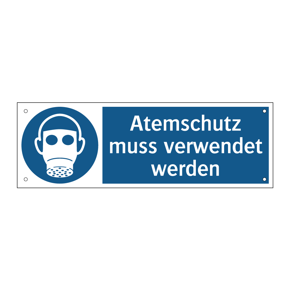 Atemschutz muss verwendet werden