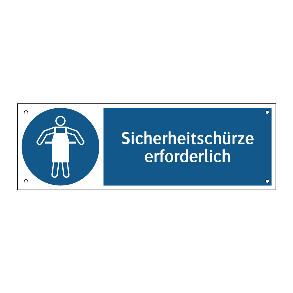 Sicherheitschürze erforderlich