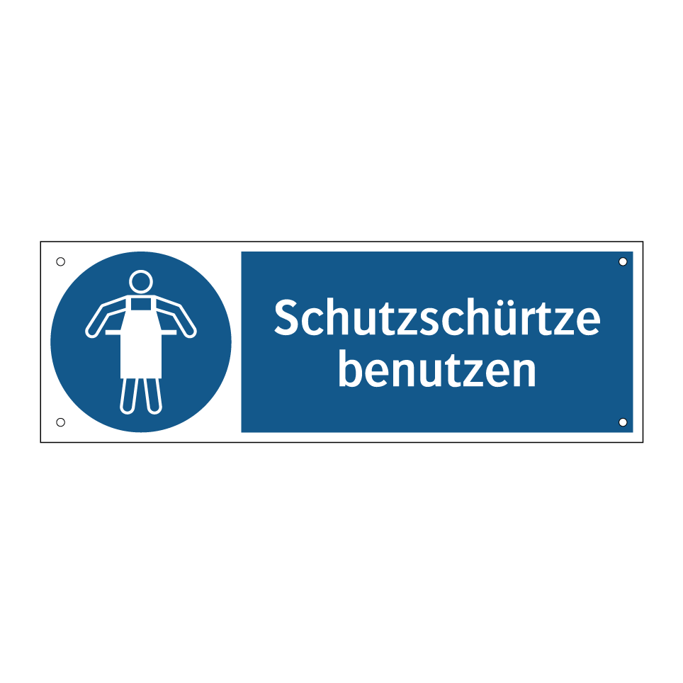Schutzschürtze benutzen