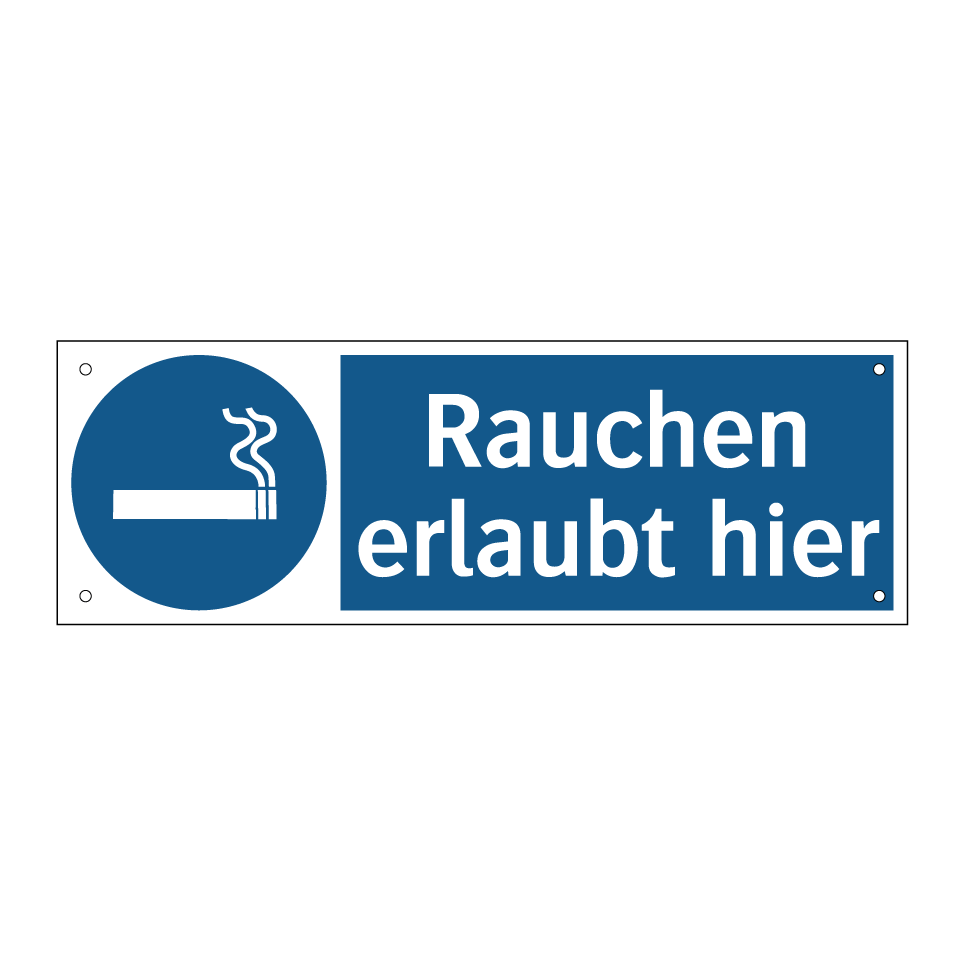 Rauchen erlaubt hier