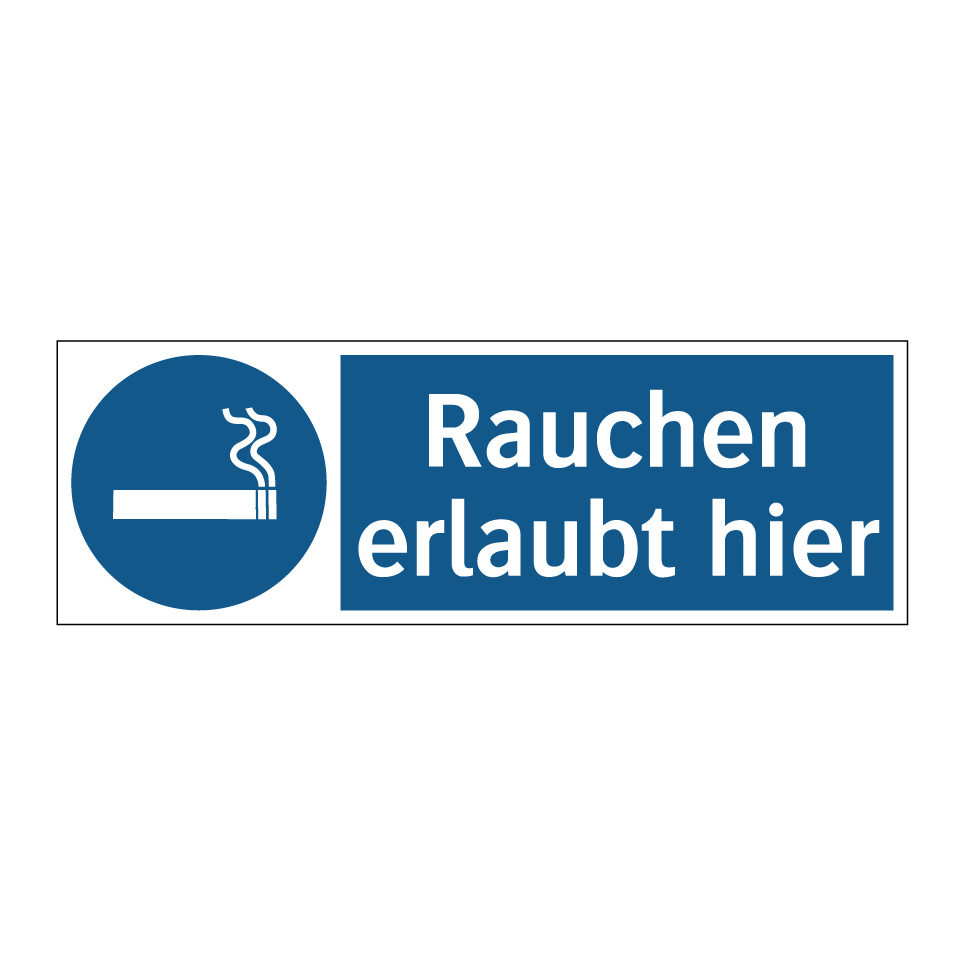 Rauchen erlaubt hier