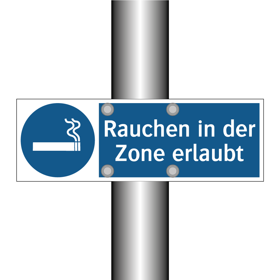 Rauchen in der Zone erlaubt