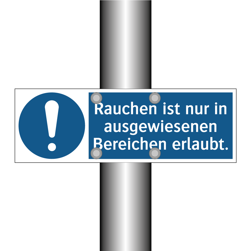 Rauchen ist nur in ausgewiesenen Bereichen erlaubt.