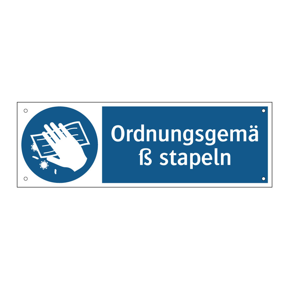 Ordnungsgemäß stapeln