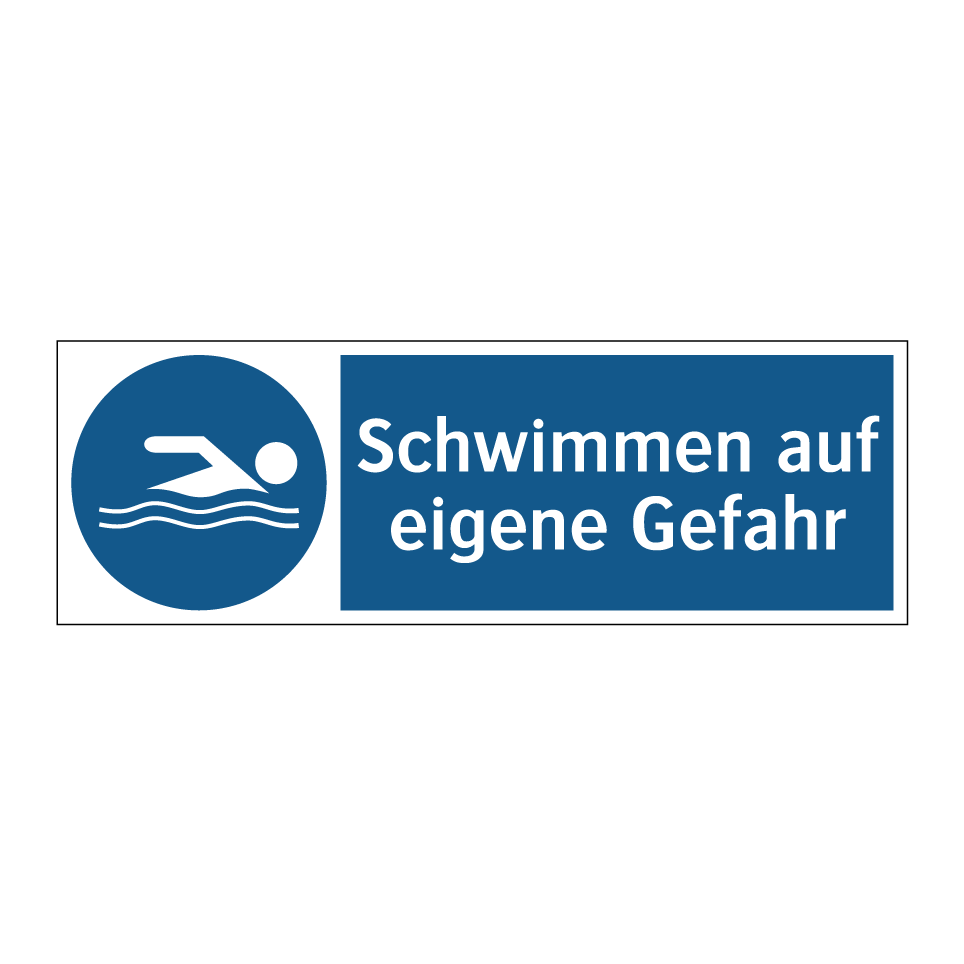 Schwimmen auf eigene Gefahr